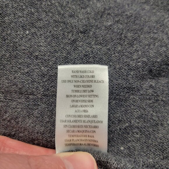 Democracy Medium Dark Gray Dolman Longsleeve Lightweight Open Cardigan Sweater - Picture 9 of 10